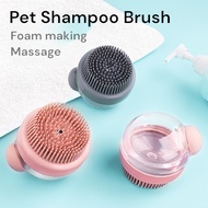 Shower Brush Shampoo Dispenser Pet Bath Brush Shower Brush Massage Brush Dog Cat Shower Brush Berus 