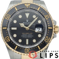 勞力士海使型腕錶 126603，附原廠錶盒、保固卡，18K黃金/不鏽鋼材質，男士腕錶，黑色錶盤，拋光處理，成色極佳 [二手]