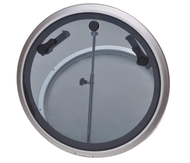 Winibo D26.6" Deck Hatch/Marine Hatch Porthole - Anodized Aluminum Round Hatch with Tempered Glass f