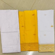 Promo! Saput Kampuh Putih Kuning Bordir | Pakaian Adat Bali Pria Cowok Murah Terbatas