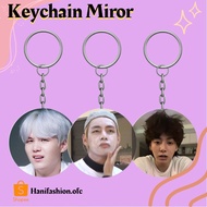 BTS Keychain MIROR MEME FACE BTS MEME FACE GLASS KEYCHAIN BTS KOCAK FACE KEYCHAIN