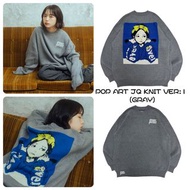 OVERPRINT POP ART JQ KNIT VER:1 (GRAY)