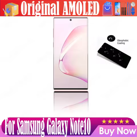 Original AMOLED Display For SAMSUNG Note1 0 LCD Touch Screen N970F N970U Digitizer Assembly For Sams