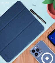 Case bao da chống sốc canvas cho iPad A16 Gen 11 2025 hiệu Mutural Yashi Series trang bị ngăn đựng b