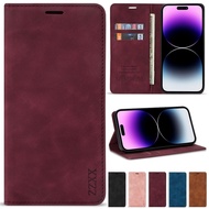 [Woo Fashion Case] กระเป๋าสตางค์เป็นมิตรกับผิวฝาปิดแม่เหล็กพร้อมเคสหนังแบบมีช่องเสียบบัตรสำหรับ iPhone 14 Pro Max 13 12 11 SE 2022 X XR XS 8 7 6 6S Plus