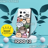 HP (KS14) Rubber Softcase for IQOO 12hp Roro Jump Motif/ IQOO 12/case IQOO 12 2025 IQOO 12/case hand
