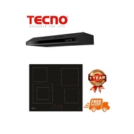 TECNO 4 Zones Vitro Ceramic Hob BUNDLE With 90CM Slim Line Hood