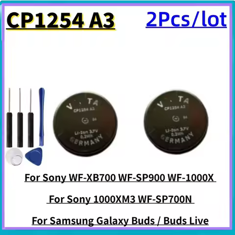 2pcs Replacement Battery For Sony WF-XB700 WF-SP900 WF-1000X / 1000XM3 WF-SP700N For Samsung Galaxy 