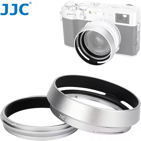 JJC Metal Lens Hood Shade Protector for Fujifilm Fuji X100VI X100V X100F X100T X100S X100 X70 Replac