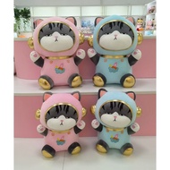 Royal cat teddy bear, crow-faced cat teddy bear, astronaut cat, astronaut cosplay king cat