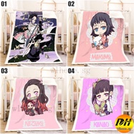 Demon Slayer blanket cartoon throw blanket double-sided warm flannel cashmere customize all sizes