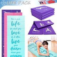 Folding yoga mat thick yoga mat portable travel students nap nap mat 折叠瑜伽垫