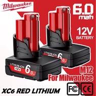 Milwaukee 6Ah XC6 power tool Red lithium rechargeable li ion drill battery pack charger accessories