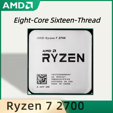 AMD Ryzen 7 2700 R7 2700 3.2 GHz Eight-Core Sixteen-Thread 16M 65W CPU Processor YD2700BBM88AF Socke