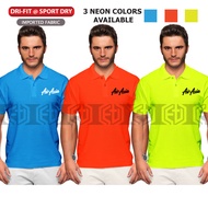 Neon Color Air Asia Polo T Shirt Tshirt T-Shirt Dry Fit Streetwear Aeroplane Casual Fashion Tee Micr