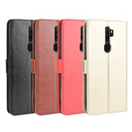 For OPPO A9 2020 A5 2020 Case Flip Luxury Wallet PU Leather Phone Case Cover with Card Holder