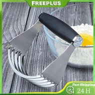 Stainless Steel Pastry Cutter W/ Sharp Blades Stainless Steel Baking Beater W/ Handle for Better Tex