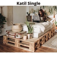 ️Katil Pallet ️ Bed Frame | Single Bed | Super Single Bed | Queen Bed | King Bed | Katil Single | Ka