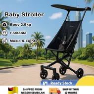 POCKET STROLLER - Kereta Bayi 2.9kg Max 60kg Lipat Perjalanan Kereta Bayi Penyesuaian dengan Tali Ke