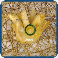 Feng@HY'Shui'e)Natural/cj$Green^tq$Jade_ci%Bangle_xq%Ring_xq%Blessed_Vs%Wealth Ring Non Adjustable
