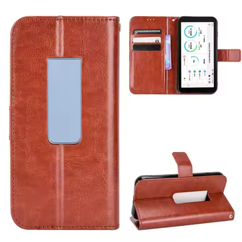 For Samsung Mobile WiFi SCR01 5G Cover Anti-fall Luxury Flip PU Leather Wallet Lanyard Stand Case Fo