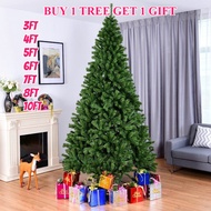 Christmas Tree 4/5/6/7/8/10FT PVC Green Artificial Pine Christmas Tree For Holiday Decoration