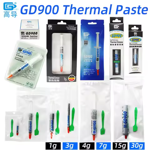 GD900 Processor cooler Thermal Conductive Grease Paste Plaster Heat Sink Compounds Net Weight 1/3/4/