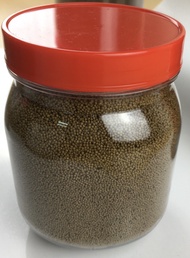 Seamaster F01-1.2mm fish pellet suitable for Guppy Betta & etc ( Repack 500g in Sealed food grade Bo