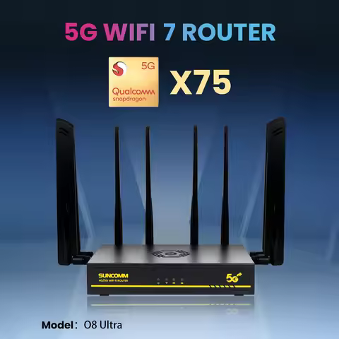 Hot Sale SUNCOMM O8 Ultra SDX75 5G Wifi6 RM551E Router With Dual Sim Card Slot Cooling Fan Change IM