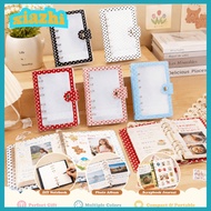 XIAZHI A7 Binder Cover, PVC A7 Polka Dot  Binder, INS  Polka Dot Photocard Holder Album Shell Kpop P