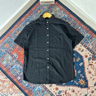 KEMEJA SA2 BROTHERS BLACK SHORT SHIRT