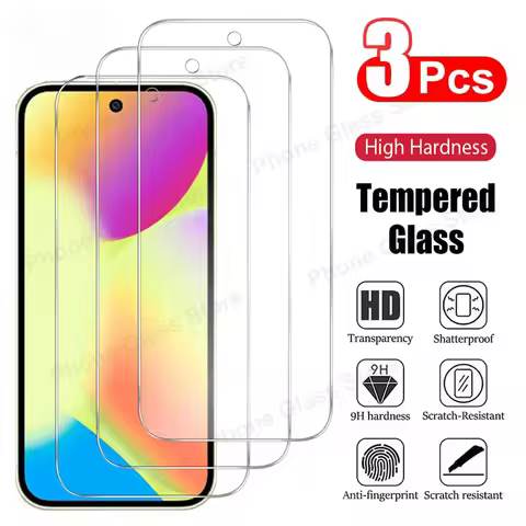 3Pcs Tempered Glass For Google Pixel 10 9 Pro XL 9A 8 8A 7 7A 6 6A 5 5A 4 4A 3 3A XL Screen Protecto