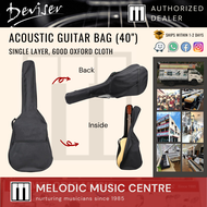 Deviser 600D 40” Acoustic Guitar Gig Bag Bagpack Soft Case for Acoustic and Classical Guitar (40 Inch Acoustic Guitar Bag)