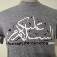 READY STOCK❗ T-shirt Assalamualaikum T-shirt Jawi T-shirt Cotton