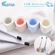 42*42*36mm Square Diatomite Toothbrush Holder Diatomite Toothbrush Cup