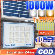 2024 NEW solar light 3 colors lampu solar cell outdoor IP67 Waterproof lampu tenaga surya 0 Tagihan Listrik lampu tenaga surya otomatis outdoor