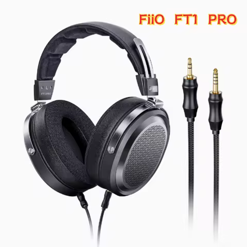 Fiio FT1 Pro Headphones Lightweight Wired HiFi Headset Ultra-slim Diaphragm FT1Pro Headphone Sensiti