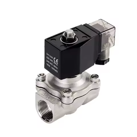 1/2" Stainless Steel Solenoid Valve Waterproof Normally Closed Solenoid Valve With LED Power Indicat