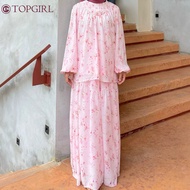 TOPGIRL Khayla Set Blouse And Skirt / Blouse Sepasang / Blouse Raya / Blouse Printed / Blouse Floral