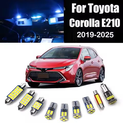 For Toyota Corolla E210 2019 2020 2021 2022 2023 2024 2025 11pcs Car LED Interior Dome Lamps Trunk L