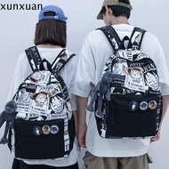 XUNXUAN Zipper Monkey D. Luffy Bag Streetwear Fashion Wanted Luffy Backpack Funny Creative Anime Luf