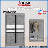 iHOME SABAH FURNITURE 🔥READY STOCK🔥 4FT Sliding Wardrobe Almari baju