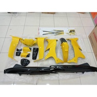 YAMAHA 100% Original HLY Y125ZR Body Cover Set Y125ZR Coverset kuning diraja complate sticker hly Or