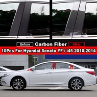 10 Chiếc Ốp Trụ Cột B C Cửa Sổ Xe Hơi Cho Hyundai Sonata YF I45 2010-2014 Miếng Dán Vật Liệu PC Hiệu