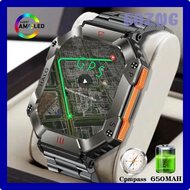 GAZNG ใหม่ทหาร Gps Tracker นาฬิกาสมาร์ทสําหรับ Xiaomi Android Ftiness Watch IP68 กันน้ํา 650Mah แบตเตอรี่ Bluetooth Men Smart Watch XVRER