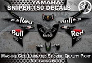 Sniper 150 decals Red Bull black