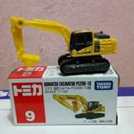 Tomica 9 komatsu excavator pc200 Hydraulic Miniature Diecast Heavy Equipment takara tomy