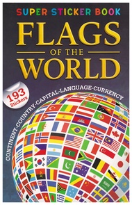 SUPER STICKER BOOK FLAG OF THE WORLD ( 193 STICKER )