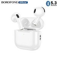 BOROFONE BW64หูฟังบลูทูธแท้ TWS ชุดหูฟังไร้สาย BT 5.3 HIFI หูฟังสำหรับเล่นกีฬาสเตอริโอพร้อมไมโครโฟนใ