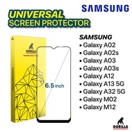 ฟิล์มกระจกมือถือ Gorilla สำหรับ Samsung  หน้าจอ  6.5 นิ้ว A02A02sA03A03sA12A13 5GA32 5GM02M12